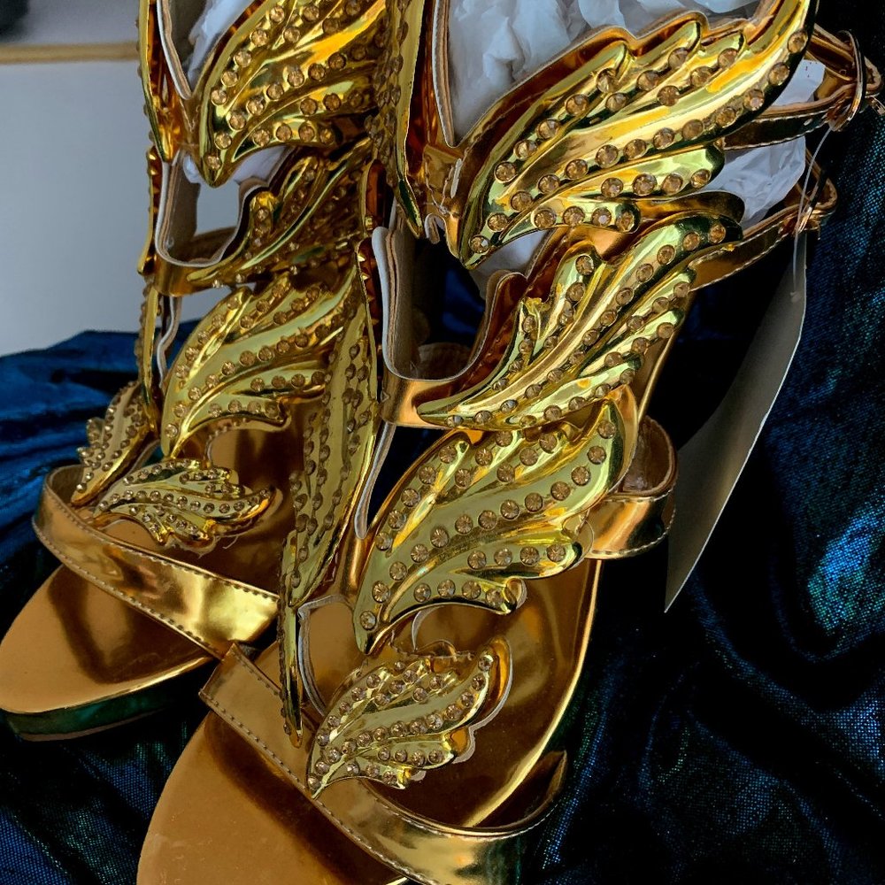 Jessica Buurman Diamante Embellished Heels
